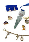 Rainbow Girls Service Pins  Charm Bracelet  Earrings   Lot Of 10   Vg   Nos