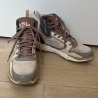 Apl Techloom Defender Sneakers Hi Top Women s Size 6 Tan Purple Brown