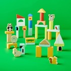 Wooden Stacking Blocks Set - 100pc - Gigglescape     Toddler Educational Toy