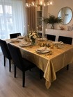 Gold Wedding Chair Cover Bow Set 16 Covers   3 Tablecloths Event Decor