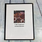 Vintage Cafe Expresso Restaurant Menu 1992 W Plastic Holder 90s Diner - 11 75  L