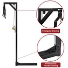 Game Lifting 2   Truck Hitch Deer Hoist With Winch Lift Gambrel Set 500lbs