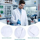 Lab Coat For Men women doctor Costume For Adults Teens white Long Size L