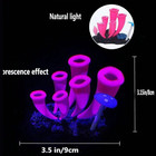 Glowing Silicone Coral Aquarium Fish Tank Decor Artificial Reef Plants Ornaments
