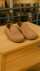 Birkenstock Callan Slip On Loafer  Suede Leather Gray Taupe  Eu38