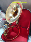 Sousaphone 22 Inch Bell Of Pure Brass In Gold Polish Brand New  case   Free Ship