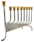 Vintage Jewish Hanukkah Menorah Lamp Judaica Judaism Jerusalem Israel Hebrew