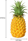 12 Large Plastic Fake Pineapple Artificial Fruit
