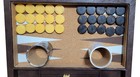 Vintage Crisloid Marbled Butterscotch Bakelite Backgammon Set
