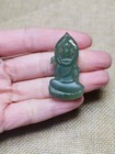 Natural Hotan Jade Carving Bodhisattva Good Luck Jade Pendant Male femal K      