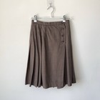 Vintage Ralph Lauren Blue Label 100  Wool Houndstooth Skirt Sz 8 Pleated Miusa