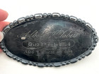 1864 Antique Victorian Engraved Casket Plaque Baby Albert  7 Months 18 Days