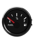0-30 Ohm 2  Fuel Gauge Fit For Cars Truck Boat Motorcycles Yachts Fuel Black