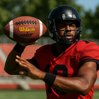 Wilson Gst Speed Skin Official Football - Brown 9-12 Junior Size