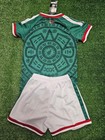 Mexico Soccer Kids And Adult Jersey And Shorts White