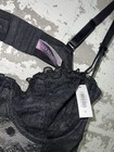 Nwt  Adore Me Lace Sexy Slinky Chemise Bra Style Dress W  Tie Back Black 1x