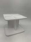 New White 2-tier Square Cake Stand Dessert Display Holder Party Wedding