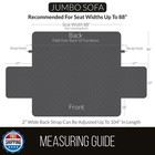Sofa Shield Couch Slip Cover With Patented Strap  Cushion Protect