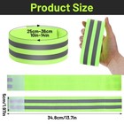 8 Pcs Reflective Running Armbands  Reflective Bands  Elastic Adjustable High Vis
