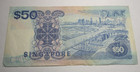 Singapore  50 Fifty Dollar Paper Nice Note