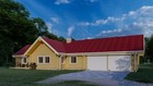 Log Cabin Home Shell Kit Logs 1368 Sq ft   1940 With Garage