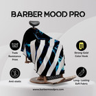 Professional Barber Cape - Hair Cutting Cape With Adjustable Neck Closure  Salon
