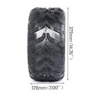 2pc 7  Inch 16x8-7 Tire 4pr 16x8x7 For Quad Bike Atv Go Kart 125cc 110cc