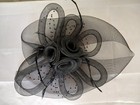 Vintage Fascinators Hat Women Wedding Cocktail Black Mesh Goth