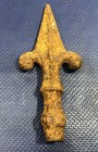 Fleur De Lis 7   Cast Iron Fence Finial Spear Spike Arrow Vintage Post Topper
