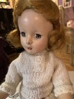 Hard Plastic Doll In Knit Outfit With Ice Skates
