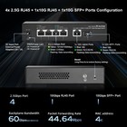 10g Web Managed Switch 4x 2 5g Ports 1x10g Rj-45 1x10g Sfp Managed Ethernet