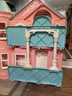 Vintage 1995 Barbie Victorian Dream House Pink Blue  Retro 