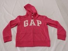 Gap Kids Girl s Full Zip Hooded Logo Jacket Ej1 Pink Large  us 10  Nwt 