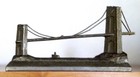 George Washington Bridge Metal Souvenir Building Vintage France New York City