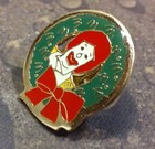Ronald Mcdonald s Christmas Wreath Pin Badge