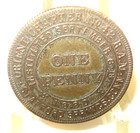 Vintge Masonic  One Penny Token 1880 Orient Chapter No 42  Stafford Springs Conn