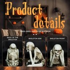Halloween Skeleton Statues Set Of 3     See No Evil  Hear No Evil  Speak No Evil 