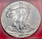 2015 P Silver Eagle Ms69 Minted In Philadelphia