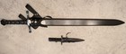 Sabersmith Hand   A Half Sword Blue Blade And 6-inch Dagger With Blue Blade