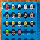 Lot Of 18 Mighty Beanz With Collectors Case   Stickers Clown Polar Bear Alien