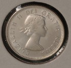 1959 Canada Silver 10 Cents  - Bu Unc - From Mint Roll                 