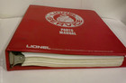 Lionel Service Parts Manual Red 3-ring Binder - Parts List   Exploded Diagrams