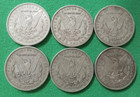 Lot Of 5 1878-1901 Morgan Silver Dollars - Uncirculated Mixed Dates
