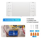 Ul Listed-4 Packs Led  Emergency Light White Commercial Emergency Exit Sign Set 