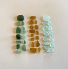 Genuine Beach Sea Glass Mixed Teal Yellow Sky Blue Surf-tumbled Mendocino Ca