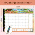 Extra Large Desk Calendar 2026 big Desk Calendar 2026-2027 22x17 18 Month januar
