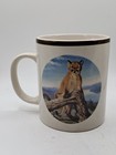National Wildlife Federation Cougar Mountain Lion Ceramic Coffee Mug 4 25 