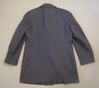 Vintage 1970s Gray Double-breasted Wool Suit 40 Jacket 30x29 Pants
