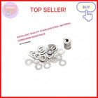 100pcs 1 4 Inch Id Flat Washers  5 8 Od  1 16  Thickness  304 Stainless Steel 18