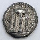 510-460 Bc Bruttium Kroton Ar Stater Tripod Incuse Flying Eagle Rare Vf 20mm